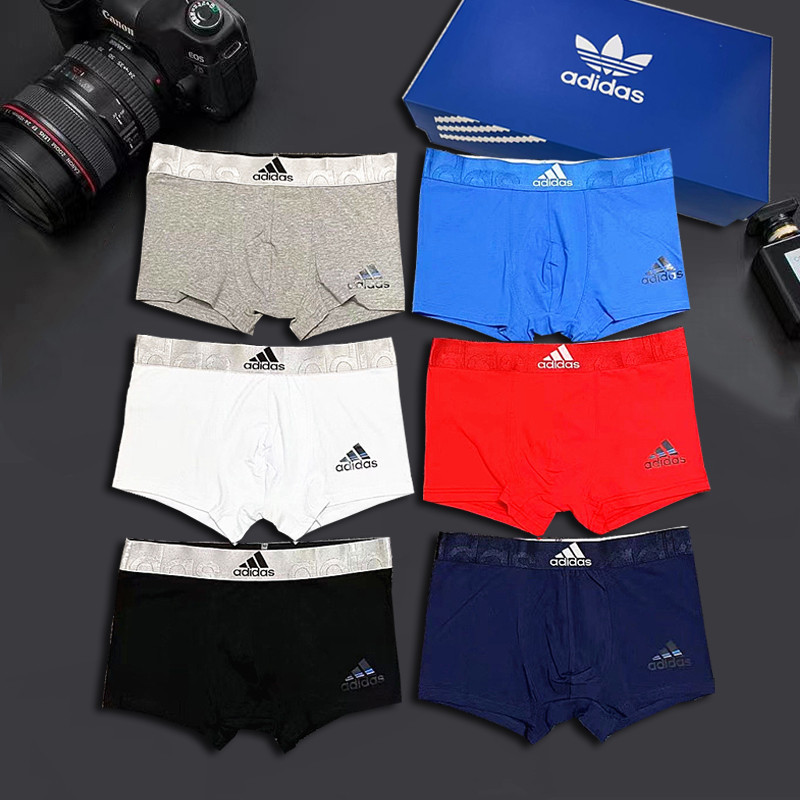 [3pcs+Box] Men's Boxer Briefs Men's Pure Cotton Briefs Antibacterial ...