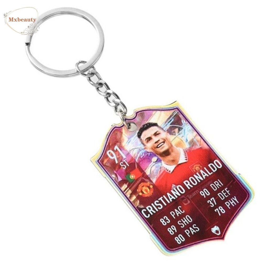 MXBEAUTY Football Keyring, Messi Beckham Soccer Key Chain, World Cup ...