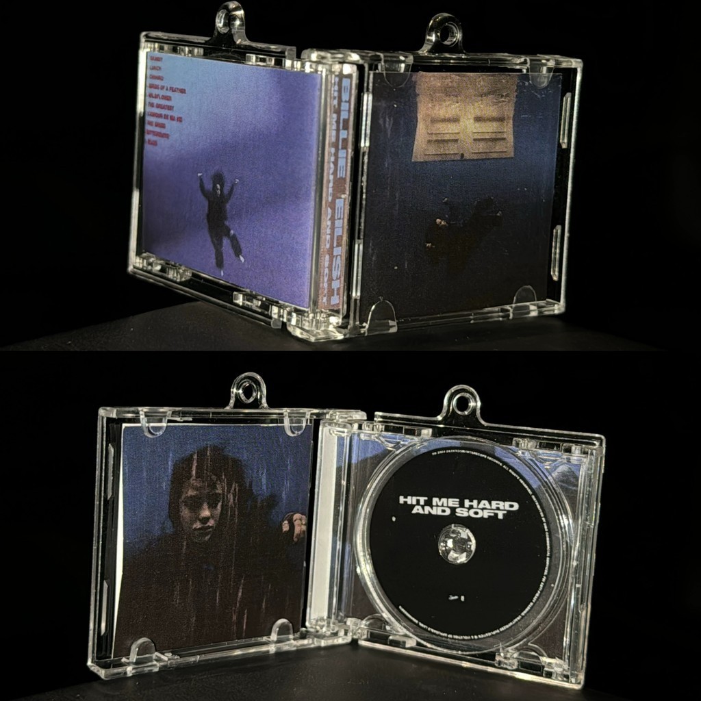 Billie Eilish MINI CD Keychain Hit Me Hard and Soft Album NFC