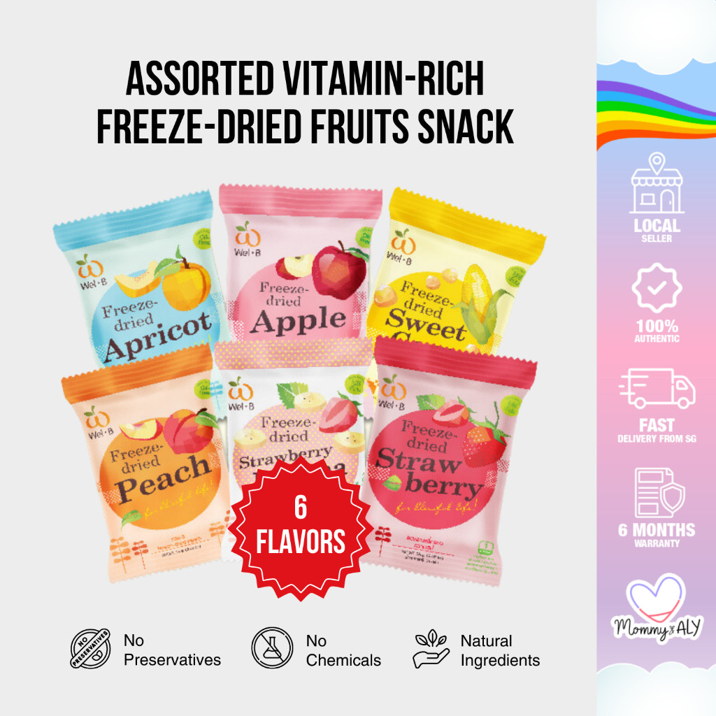 Wel-B Assorted Vitamin-Rich Freeze-Dried Fruits Snack Yogurt Melts ...