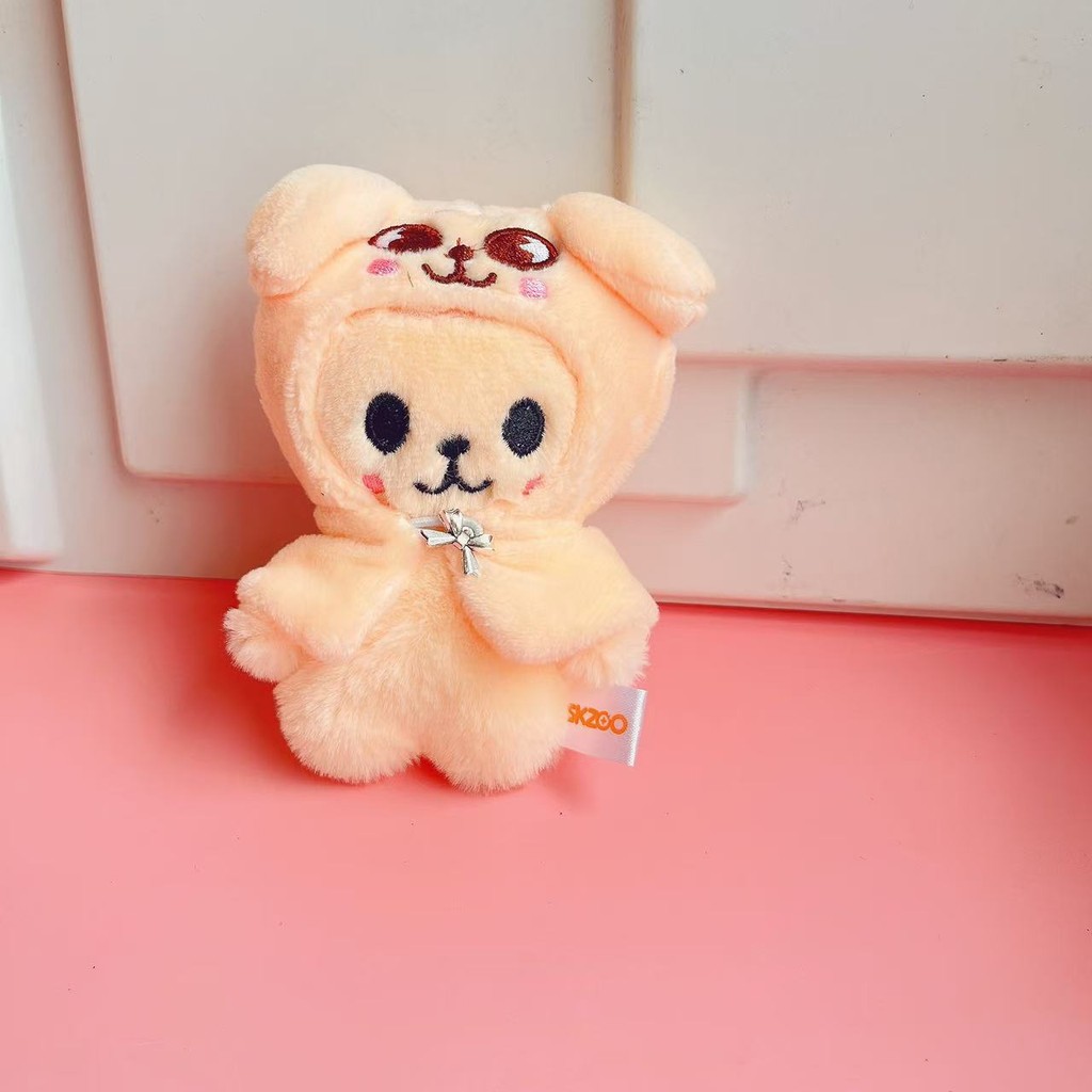 10cm Kpop Idol FM Stray Kids Plush Doll with Adorable Cape Outfit