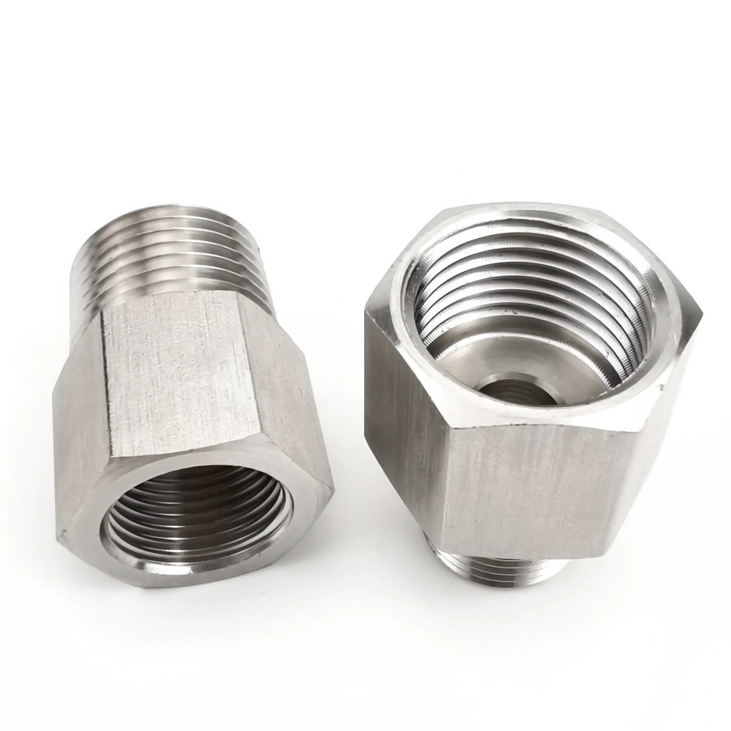 304 Stainless Steel BSP Female to Male Thread Pipe Fitting Adapter High ...