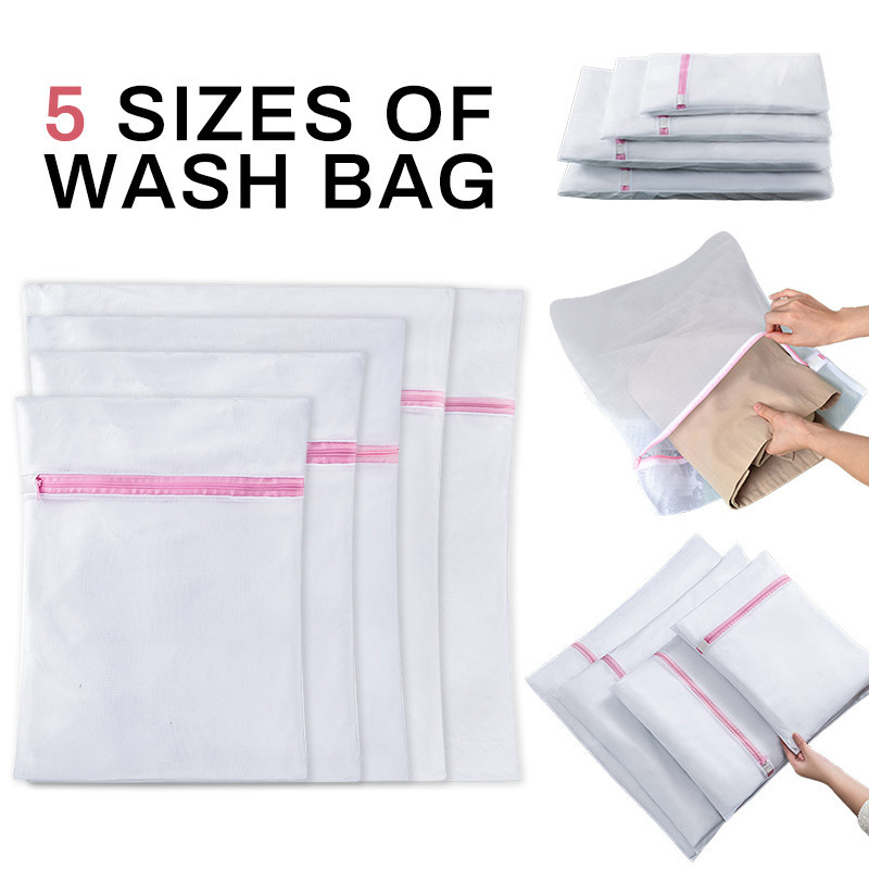 Reusable Washing Bag Zipped Laundry Bags Washing Machine Clothing Care