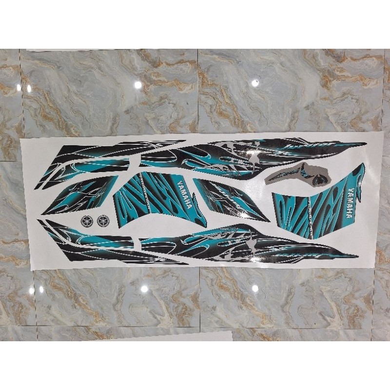 (REAL Photo) Jupiter Fi car sticker. Excellent blue fire stamp model ...