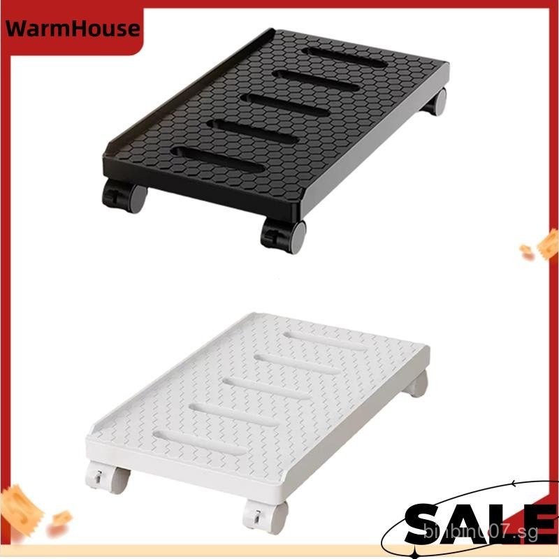Computer Tower Stand Mobile CPU Stand with Rolling Caster Wheels PC ...