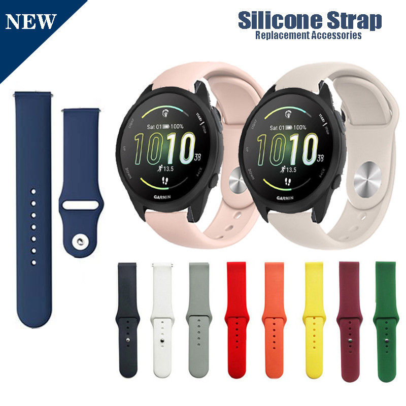 20mm Strap Quick Release Watch Band For Garmin Forerunner 165 165 Music 245 645 55 158 Shopee Singapore