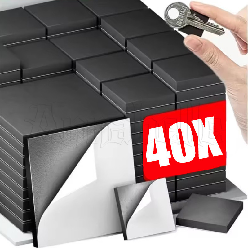 20/40Pcs Square Magnetic Sheet - Flexible Sticky Magnets Sticker - Home ...