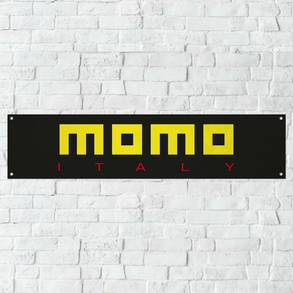 Momo Italy Banner Garage Decoration Sign Tin Sign Club Bar Metal Poster ...