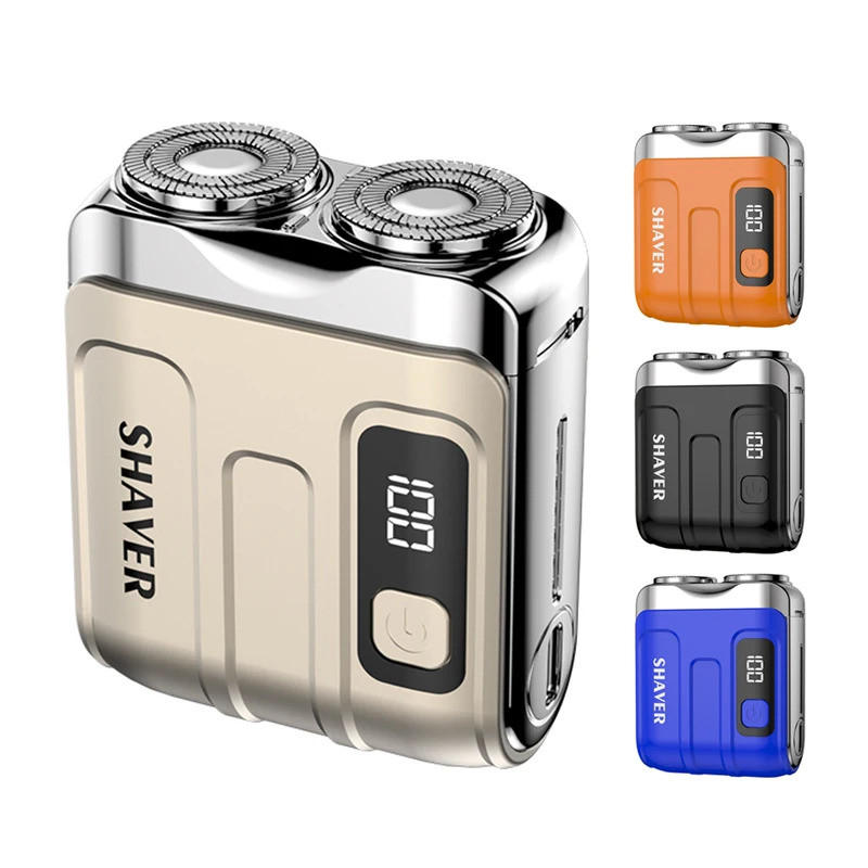 Travel Electric Shaver For Men Double Floating Magnetic Blade Head ...