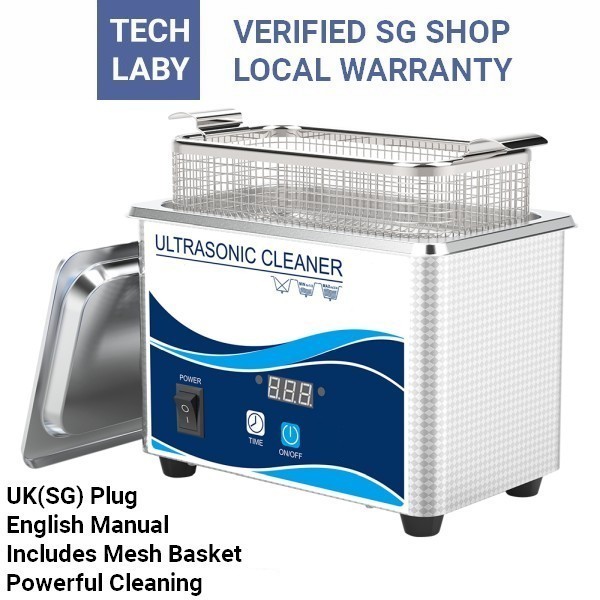Professional Ultrasonic Cleaner 0.8L / 2L 60W (UK Plug, Steel Basket