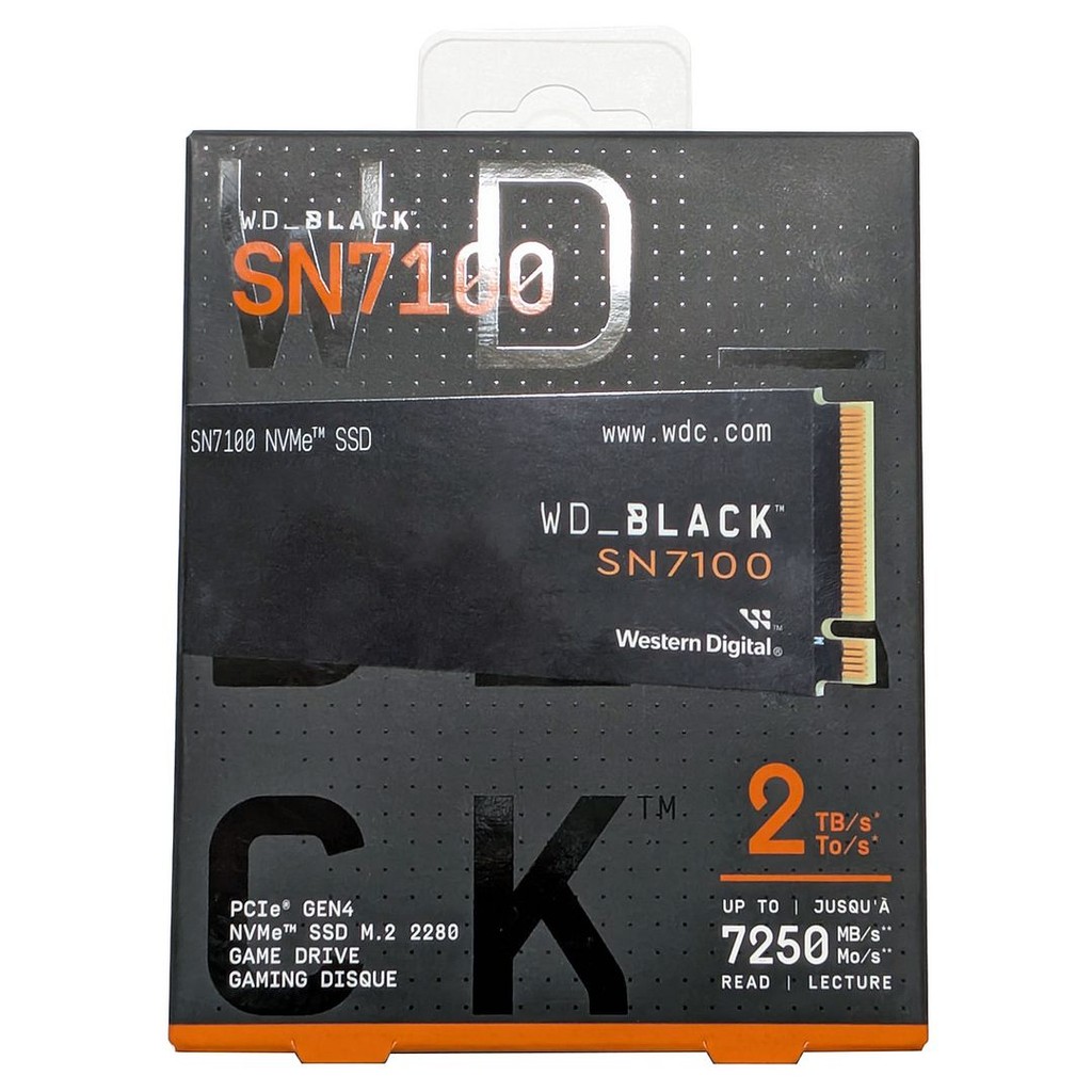 Western Digital 2TB WD_BLACK SN7100 NVMe M.2 2280 SSD (7250MB/s