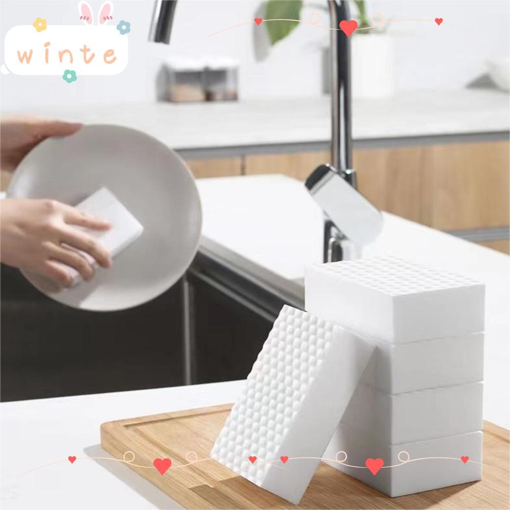 WINTE 10Pcs Magic Sponge Eraser, High Density Double Compressed Kitchen ...