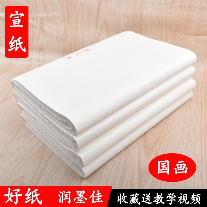 #宣纸书法专用纸毛笔练字纸半生半熟生宣纸熟宣宣纸书法专用纸毛笔练字四尺对开作品纸练习纸250320 | Shopee Singapore