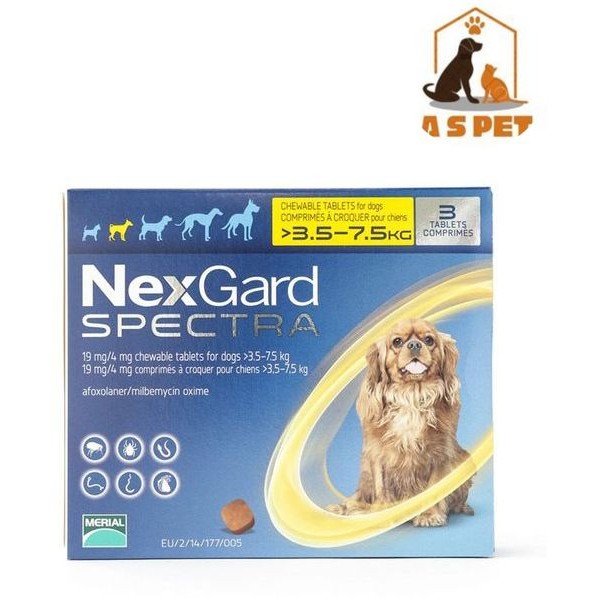 Nexgard Spectra for Small Dogs (3.5–7.5 kg) | Shopee Singapore