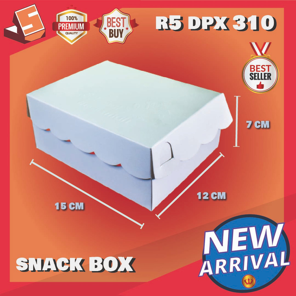 R5 KJ DPX CAKE BOX SNACK CARDBOARD/ WHITE CARDBOARD/ WHITE R5 BOX ...