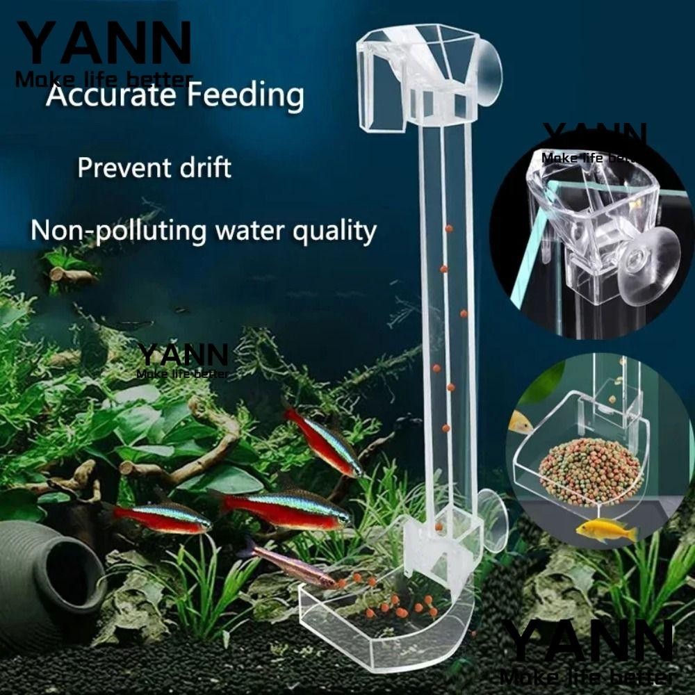 YANN1 Fish Tank Food Feeder Acrylic Simple Installation Aquarium Feeder Tube High Quality Multi purpose Transparent Sucker Aquarium Feeding Accessories Shopee Singapore