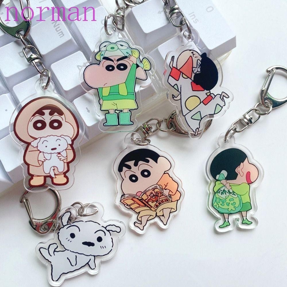 NORMAN Nohara Shinnosuke Key Chain, Double-sided Trinket Crayon Shin ...