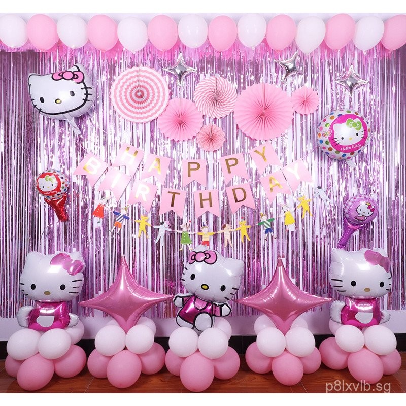 hello kitty Hello Kitty Aluminum Foil Balloon Decoration1Baby Birthday ...
