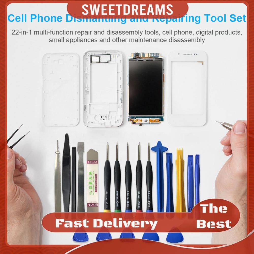 22 in 1 Mobile Phone Repair Tools Opening Tool Kit for IPhone/iPad ...