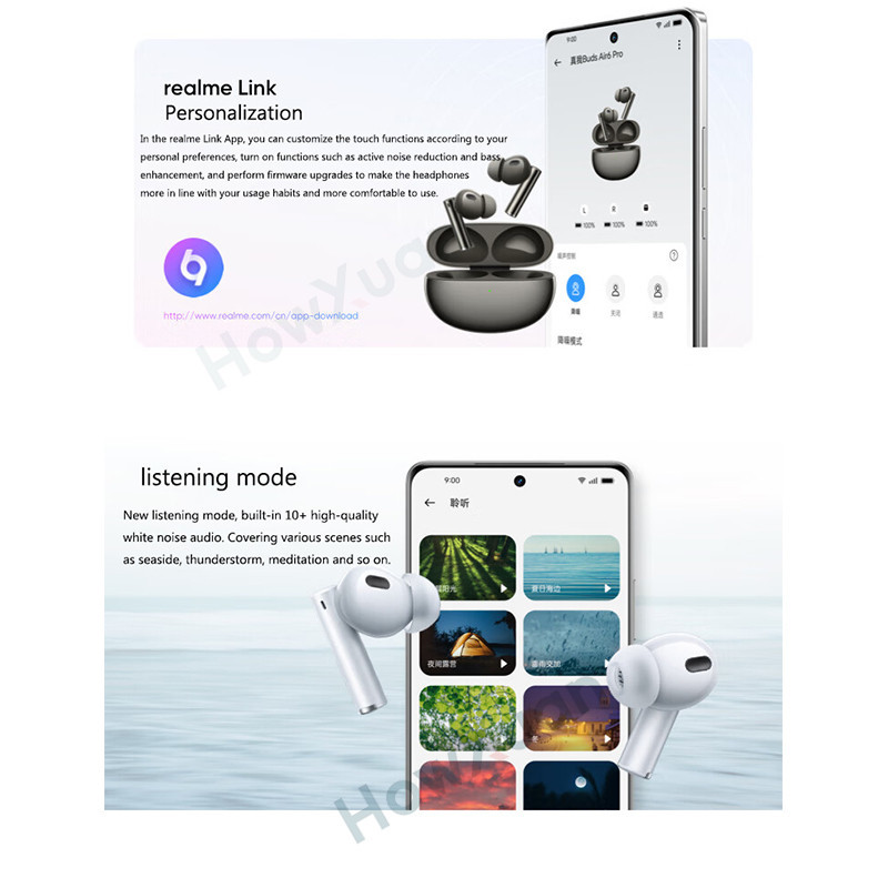 Realme Buds Air 6 Pro Wireless Earphone 50dB Deep Sea Noise Reduction 2.0 Bluetooth 5.3 Headphone 40 Long Battery Life Earbuds Shopee Singapore