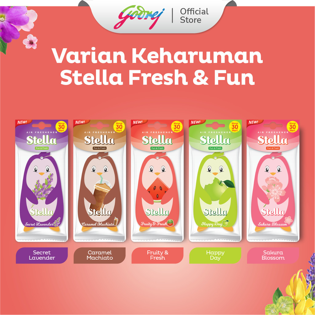 Stella Fun & Fresh Fruity & Fresh 20gr Beli 1 Gratis 1 x2 - Pengharum Mobil - Gambar 3