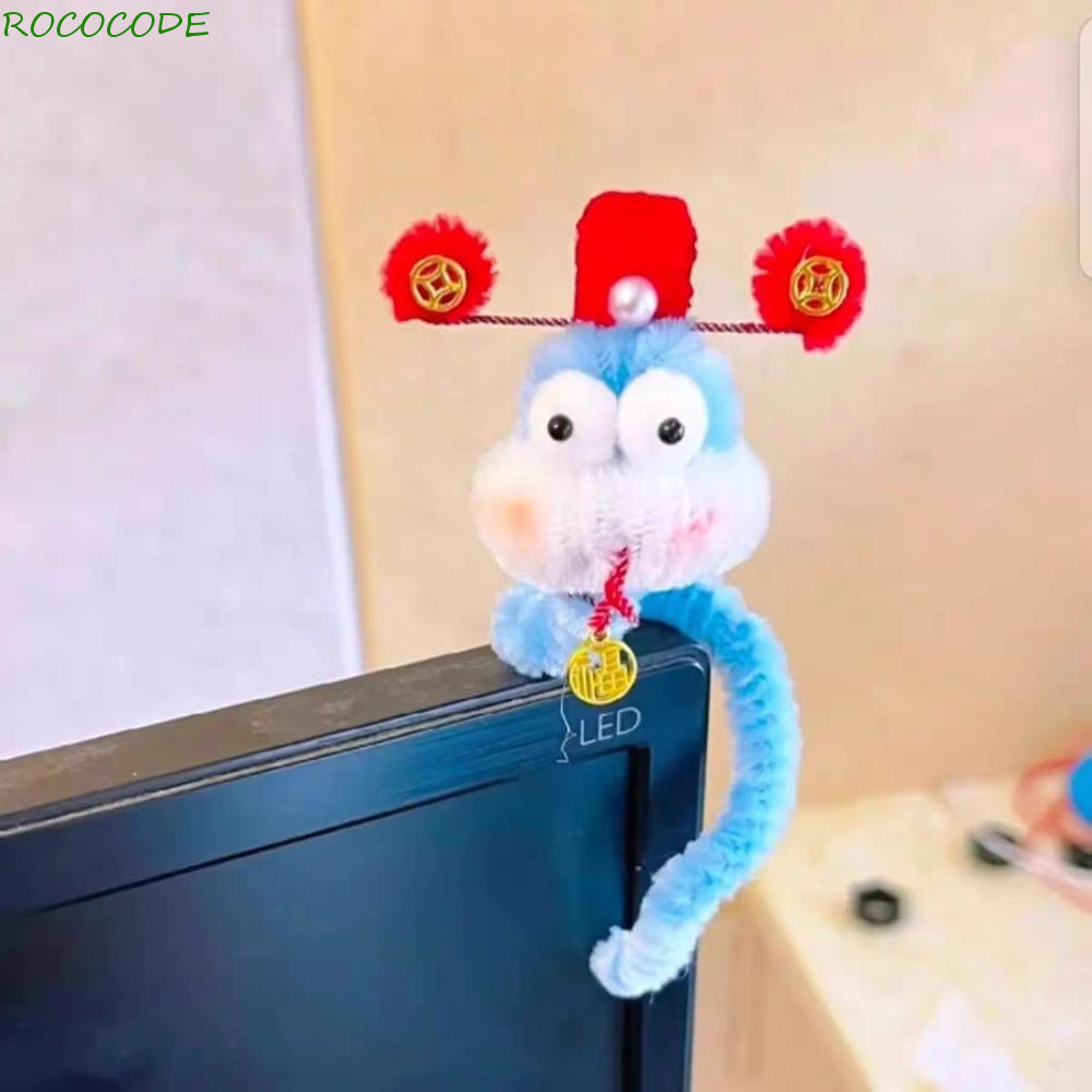 ROCOCODE Snake Twisted Rod Plush Toy, Wrap Around Arm Handmade Year of ...