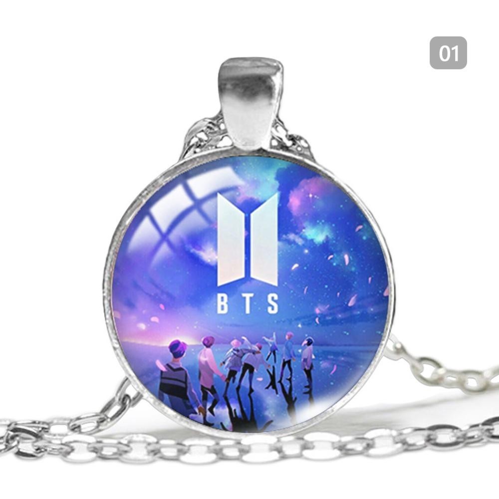 アイドル BTS- Necklace TIMEKEY KPOP Bangtan Boys BTS Alloy Necklace Pendant Women's Men's