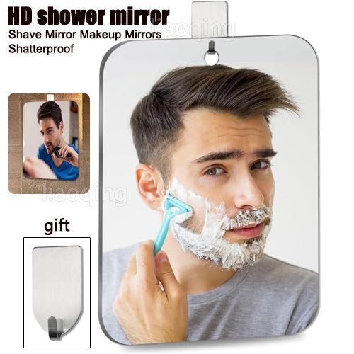 Shower Mirror Fogless for Shaving, Travel Camping Mirrors Shatterproof
