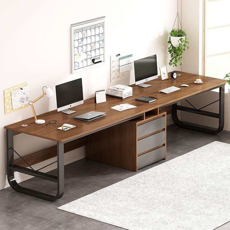 [kline]Double Desktop Computer Desk Long Strip Home Study Room Writing ...