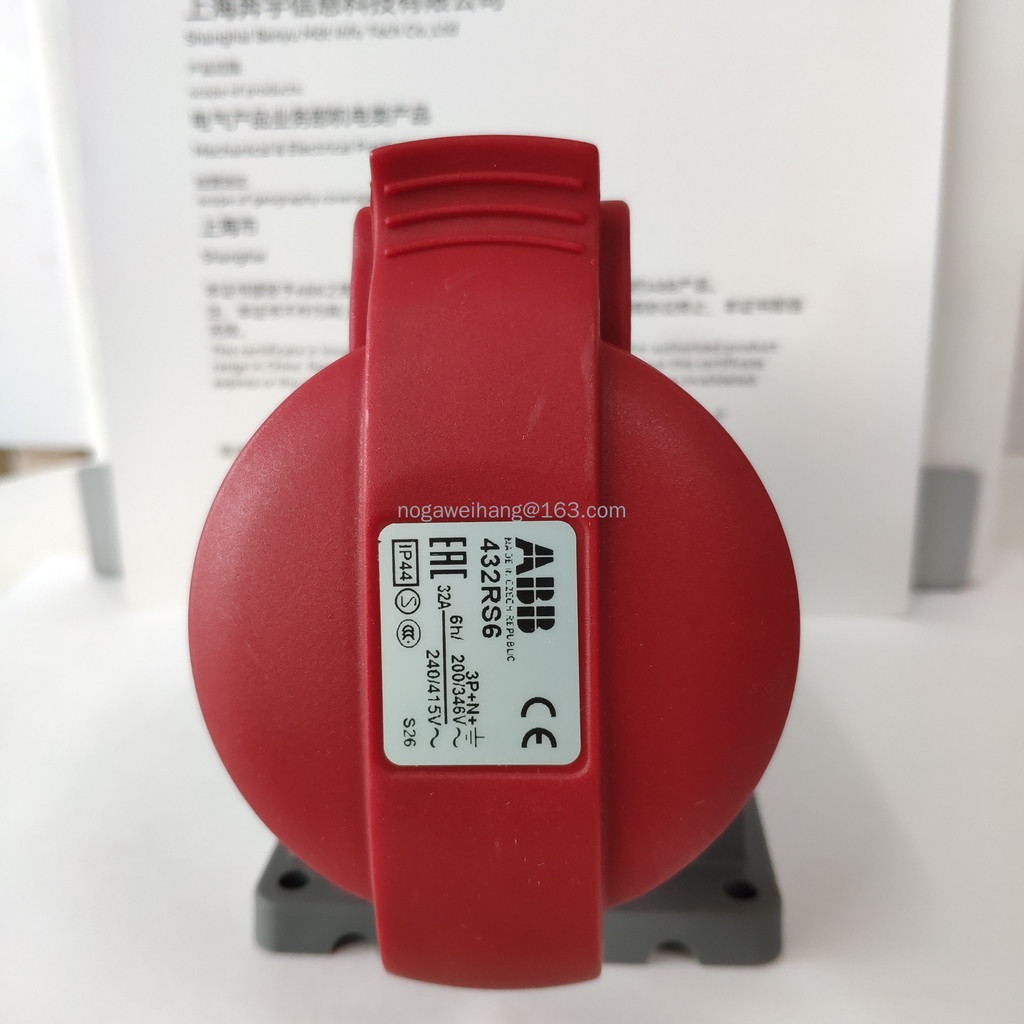 ABB 432RS6 industrial connector aviation plug socket five-core 32A ...