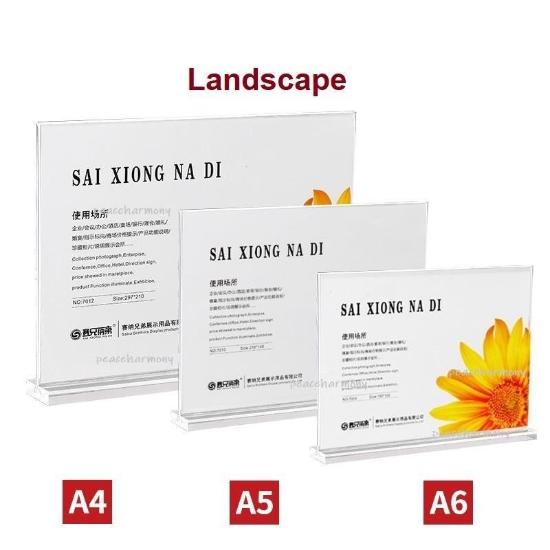 Acrylic T-Shape Card Display Stand I T Shape Card Display Holder ...