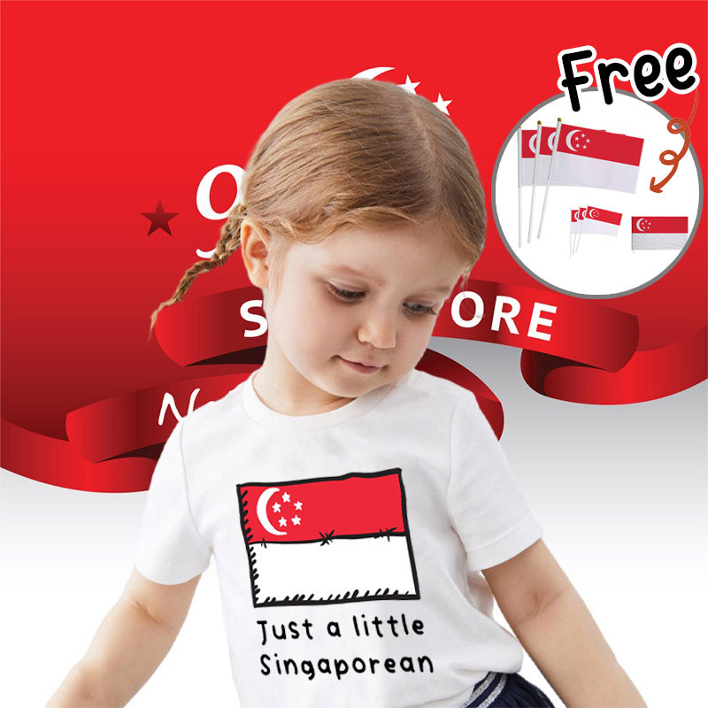 Haginbaby ndp kids Just A Little Singaporean Cotton T-shirt Singapore ...
