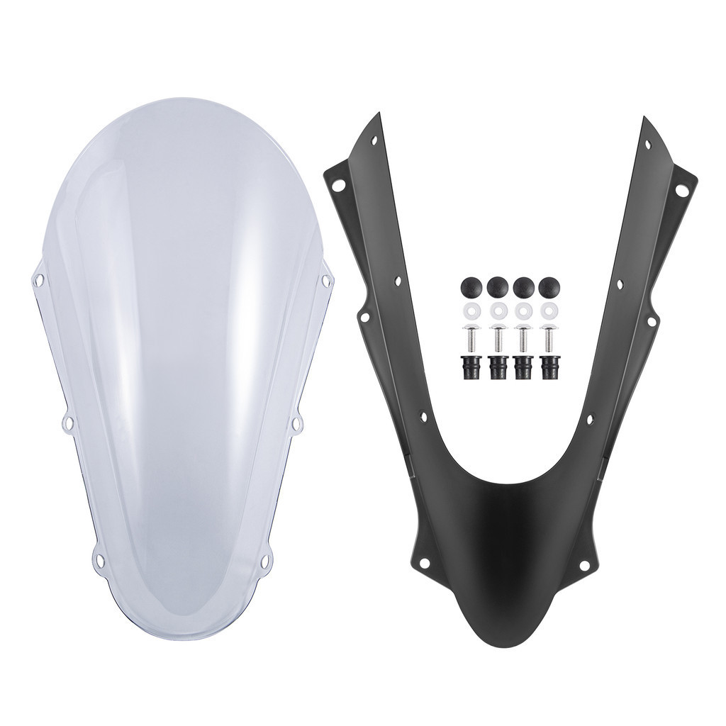 wind Double Bubble Windshield Windscreen Wind Deflector For Kawasaki