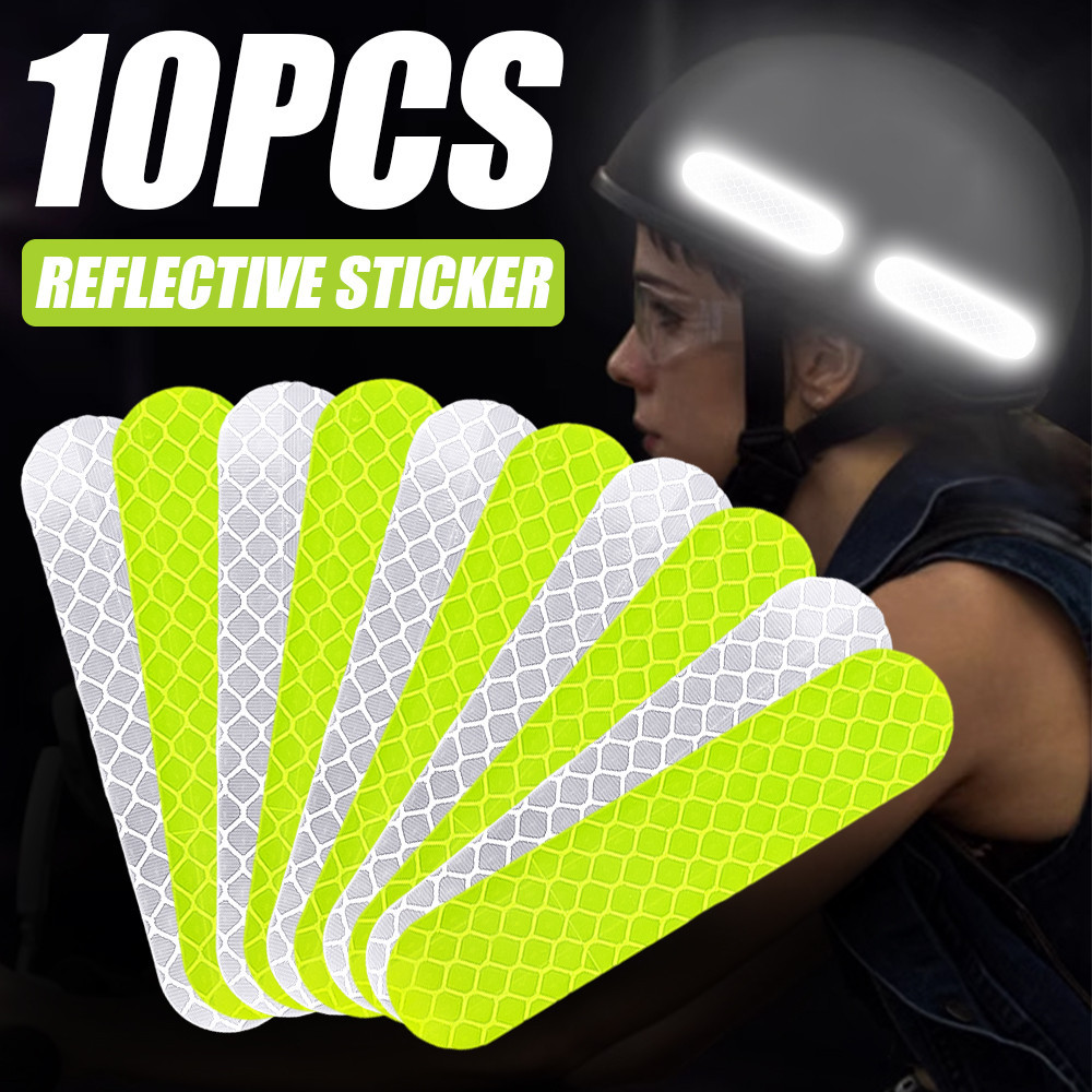 Safety Reflective Stickers - Helmets Reflective Strips Tape - Night ...