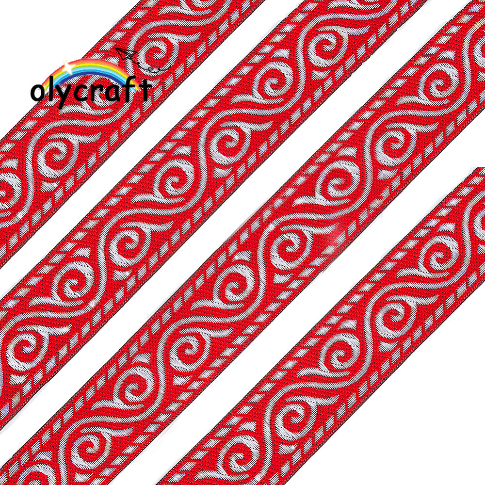 10m Polyester Embroidery Ribbon Jacquard Ribbon Tyrolean Ribbonm for ...