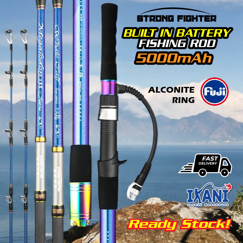 STRONG FIGHTER BATTERY'S FISHING ROD 5000mAh JORAN PANCING BERBATERI ...