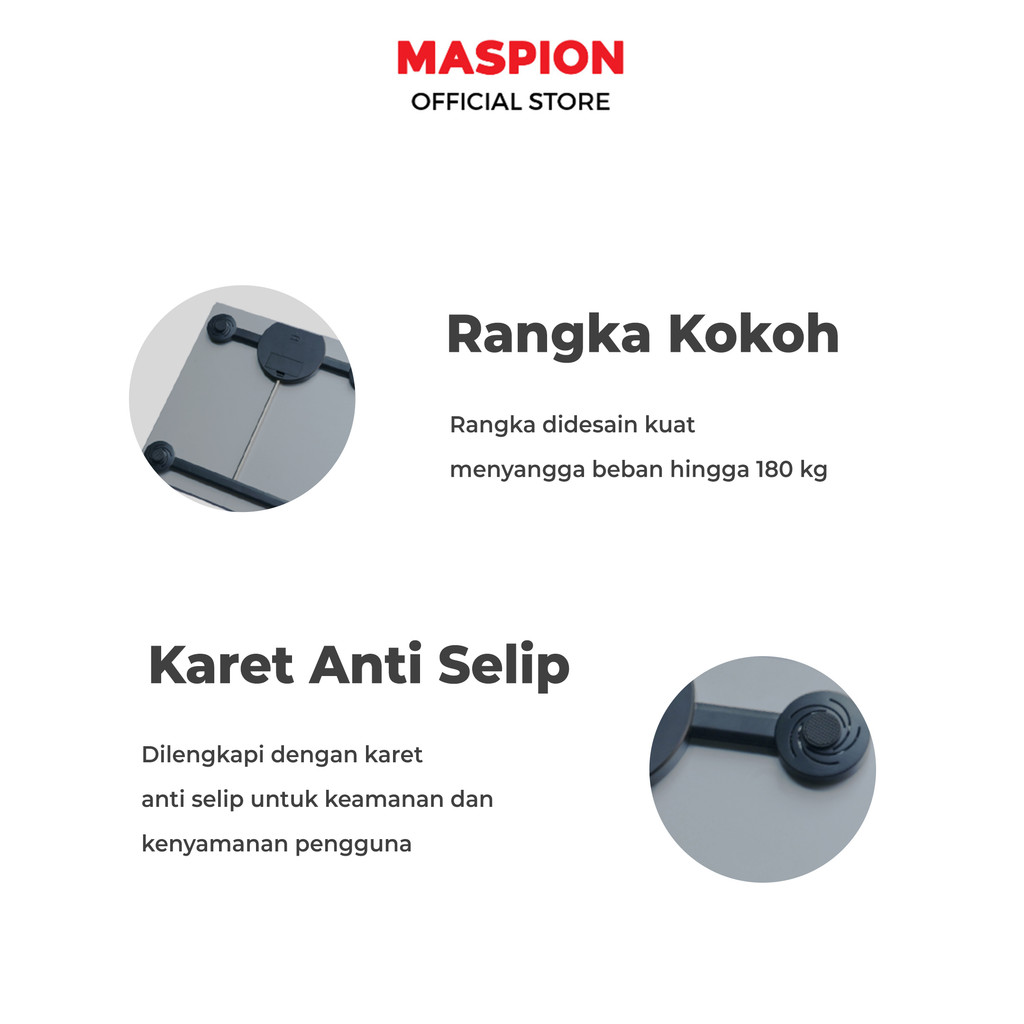 Maspion Body Scale Timbangan Badan Digital MBS-1080 DM - Gambar 4
