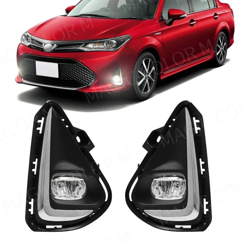 1-Pair Led DRL Angel Eyes for Toyota Corolla Axio / Corolla Fielder Wagon 10.2006~2017 E140 E160 Fog Lights Lamp Lens Daylight - 34