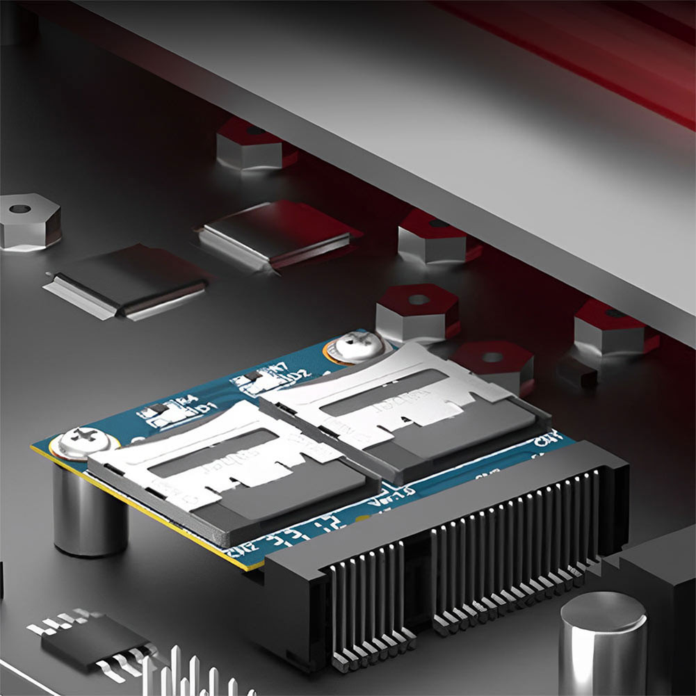 Dual TF Card To Mini PCI-E Adapter Mini PCIe Adapter Memory Card Reader ...