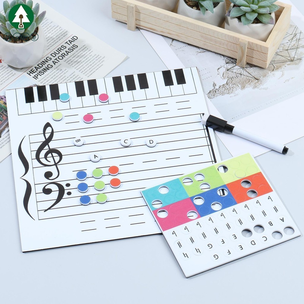 Dry Erase Piano Board Magnetic Portable Keyboard Practice Dry Erase