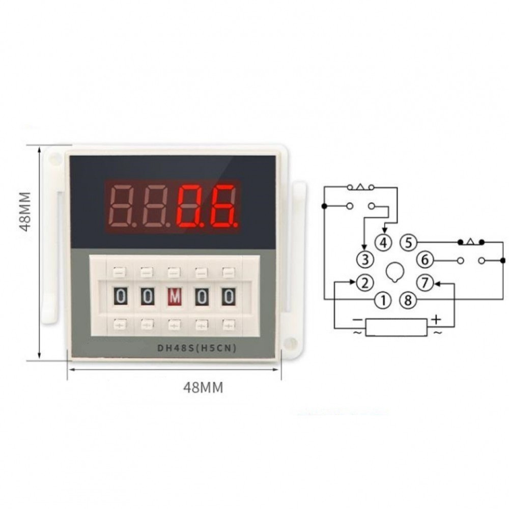 Time Delay 12V-220V Adjustable Programmable Relay Accessories Digital ...
