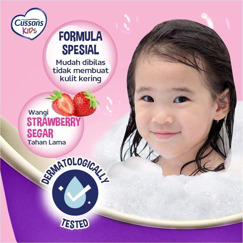 Cussons Kids Body Wash Unicorn Soft & Smooth - Sabun Mandi Anak / Merah Jingga Official - Gambar 2