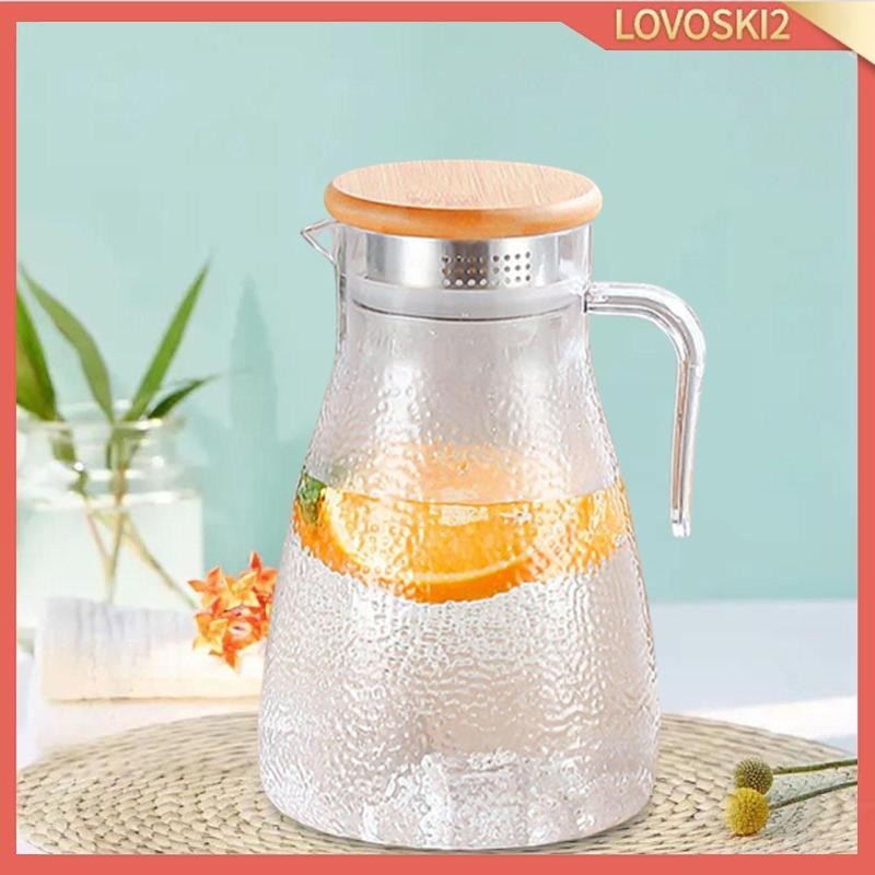 [Lovoski2] Water Pitcher PC Large 1.5L Container Clear with Lid Water ...