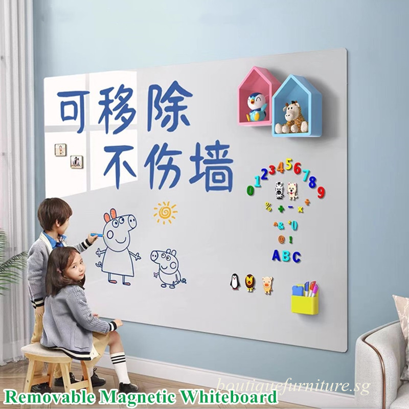 Children's Removable Magnetic Whiteboard Wall Sticker Self-Adhesive ...