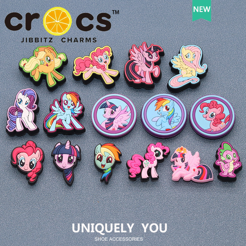 Jibbitz crocs charm Shoe Buckle My Little Pony Cute Fashion Shoes Accessories Shopee Singapore