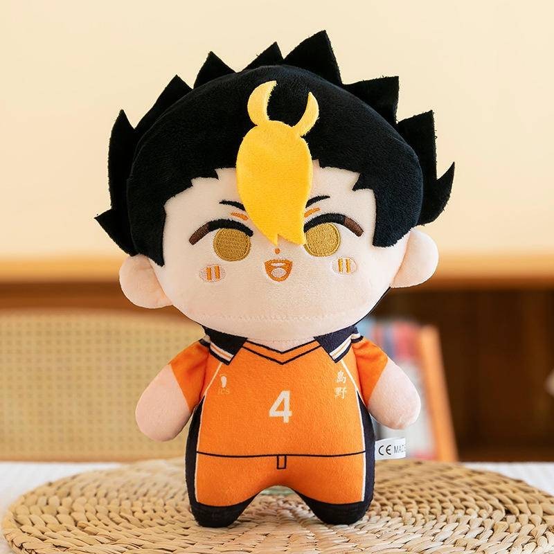 Noowye Peluche Pendentif Anime Haikyuu - Hinata Shoyo, Kageyama, Tsukishima, Yamaguchi 10 Cm | Coton PP, Porte-clés Ou Sac | Cadeau Fan