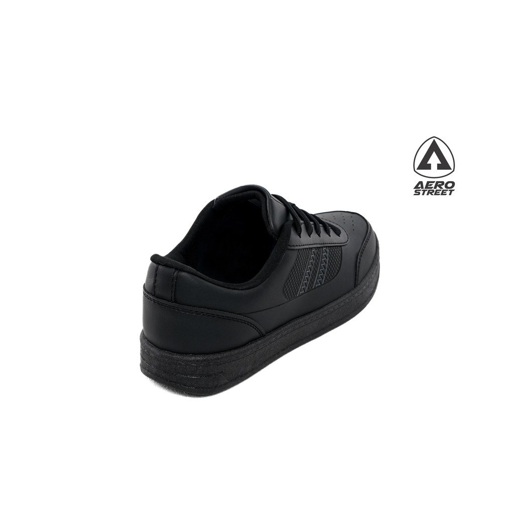 Aerostreet 31-36 Airstrike All Black - Sepatu Sneaker Casual Sekolah - Gambar 3