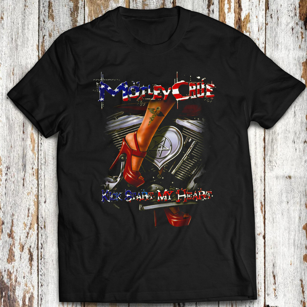 Motley Crue Shirt Kickstart My Heart Dr. Feelgood Nikki Sixx Unisex