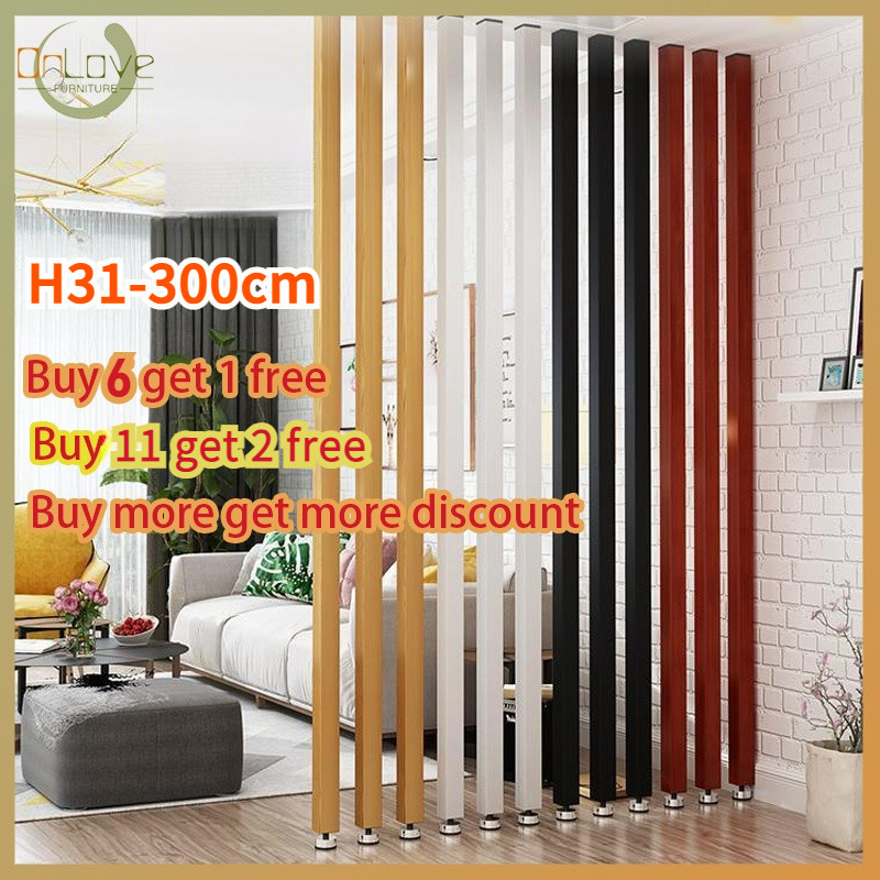 Partition wall timber wall partition DIY living room office wood grain ...