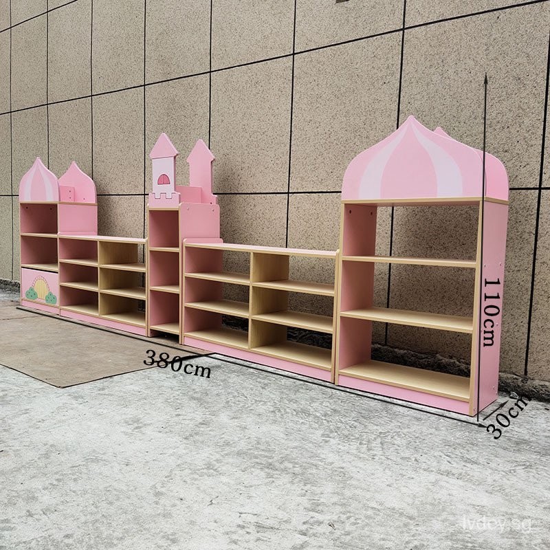 Kindergarten Assembled Cabinet Wooden Storage Rack Children's Toy ...